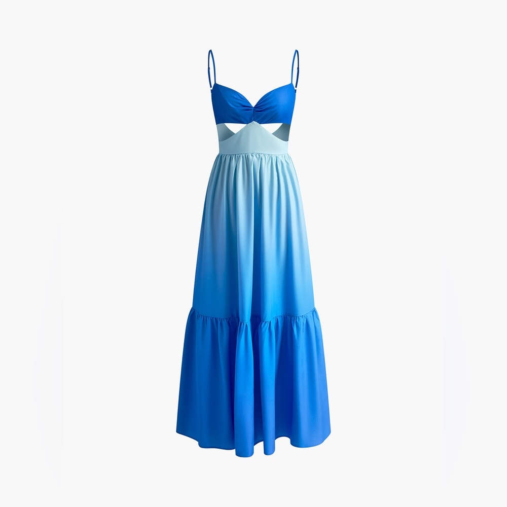 Commense | Blue Ombre Maxi Dress